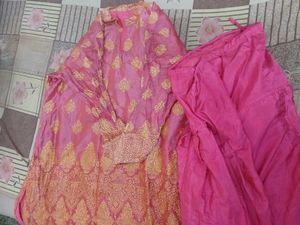 Pink Embroidered Kurta