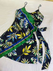 Zara Floral Print Wrap Dress Bust 34-36