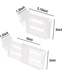 4 Pcs Extendable Refrigerator Dividers