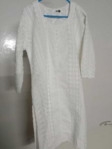 Chikankari White Kurti