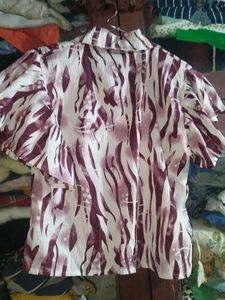 Patterned Short Sleeve Shirt