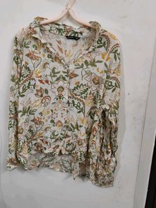 Floral Print Button-Down Shirt