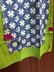 Floral Print Layered Kurta/Dress