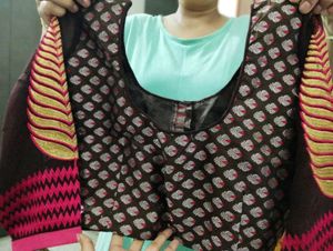 Elegant Red Saree(Georgette)