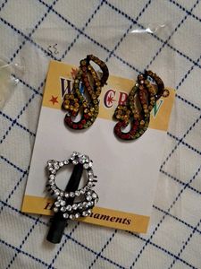 Sparkly Butterfly Hair Clips