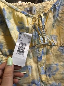 NWT Hollister Sofia Button Front Mini Dress