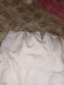 Bodycon Strapless White Dress