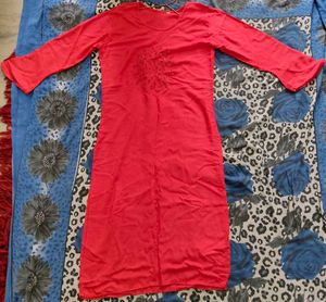 Red Casual Kurti