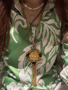Statement Lion Tassel Necklace
