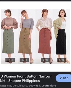 Rusty Red Bottom Down Denim Skirt
