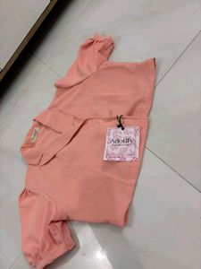 Peach coat set