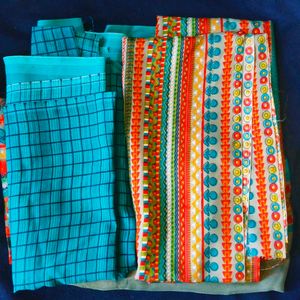 Unstitched suit material