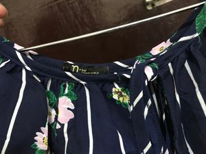Floral Ink Color Top
