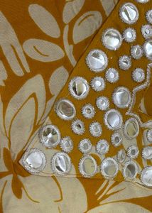 Floral Foil mirror Kurta Set