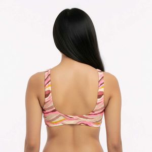 Striped Bikin Top Only Malesian Premium Qu