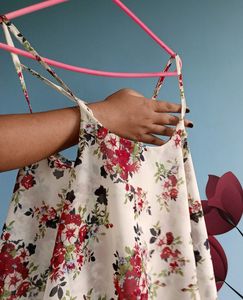 White Floral Top For Women 🪻