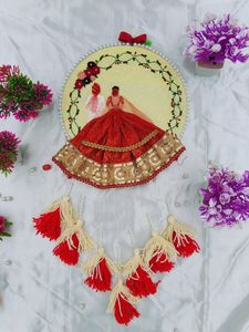 Customised Handmade Embroidery Hoop With Tassels