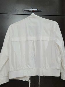 Exported Stylish White Moto Jacket