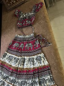 Skirt & Crop Top Set