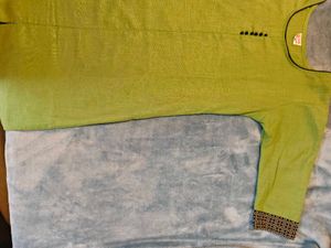 Green Cotton Kurta