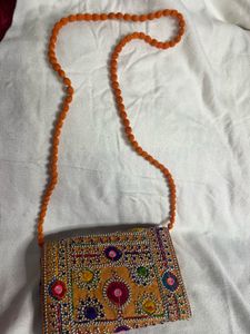 Orange Handmade Ceiling Bag