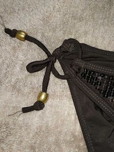 Black Sequin Bikini Bottom