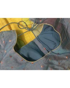 Grey Multishaded Stitched Blouse