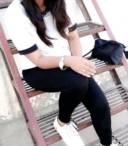 White Colored Embellished Top