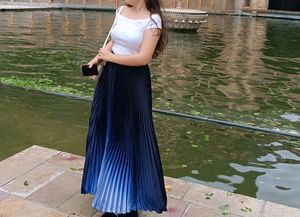 Imported Tier Color Shade Skirt