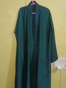 Teal Abaya Front Open