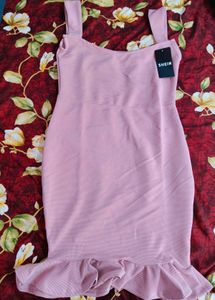 Shein Strappy Sleeves Ribbed Mini Bodycon Dress –