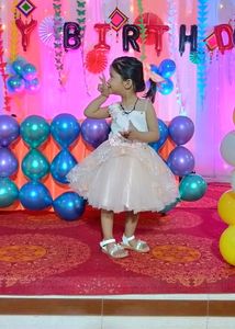 (1-2.5Yr )Princess Peach Colour Frock