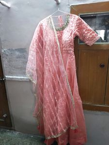 Gown with dupatta