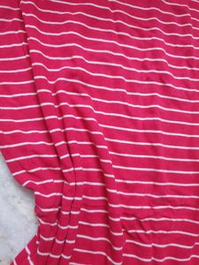 Striped Bodycon Top With Belts On Sleeves