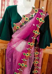 💥Combo 💥Sarees With Blouse ♥️