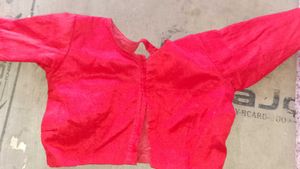 Purple Embroidered Saree with disgner blouse