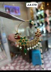 (nathni) nosering with chain