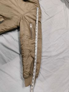 Tan Bomber Jacket - Fur Collar