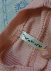 Peach Crop Top