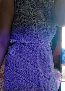 Patterned Sleeveless Dress