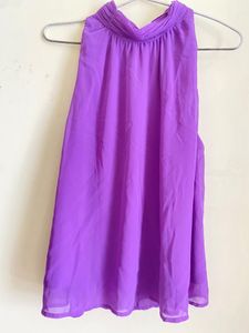 Halter Purple Top
