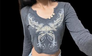 y2k vintage full sleeves top