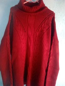 Maroon Highneck Sweater