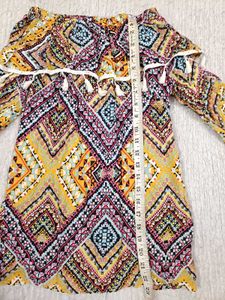 Patterned Off-Shoulder Top For Women