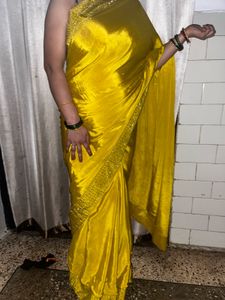 Elegant Yellow Saree with blouse