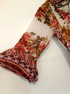 🥀Floral Printed Korean Dress 😍🫰👗