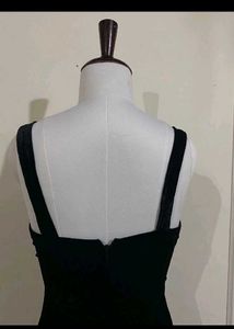 Elegant Black Velvet Gown