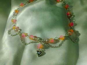Pinterest Princess Pink Beaded Necklace