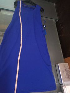 Royal Blue Kurti With Sleeveless Inner👗