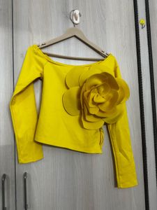 Yellow Floral Top